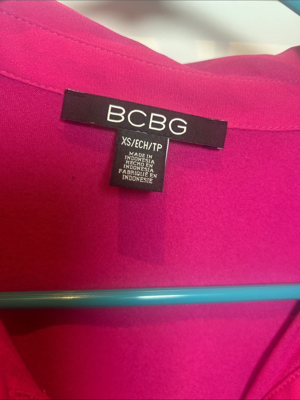BCBG Fuchsia Pink Blouse